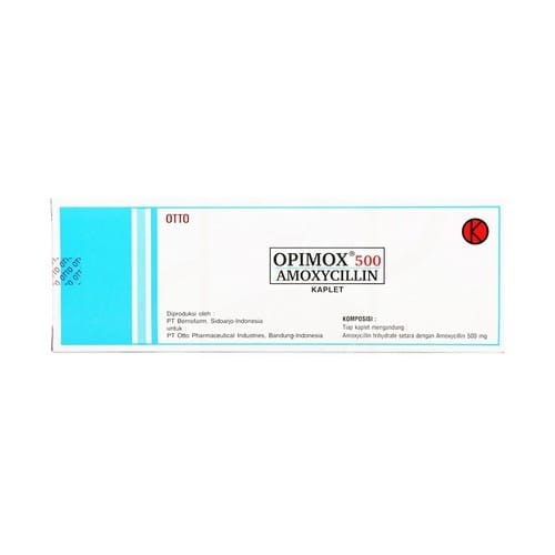 Opimox 500 mg 10 Tablet - Manfaat, Kandungan, Dosis, dan Efek Samping