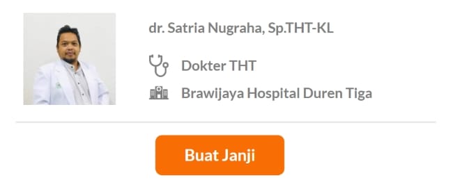 Dokter Spesialis THT Terbaik di Jakarta Selatan - Alodokter