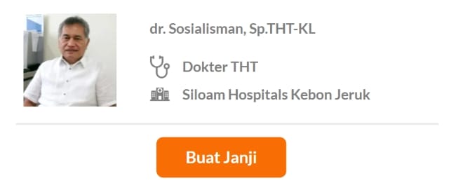 Dokter Spesialis THT Terbaik di Jakarta Barat - Alodokter