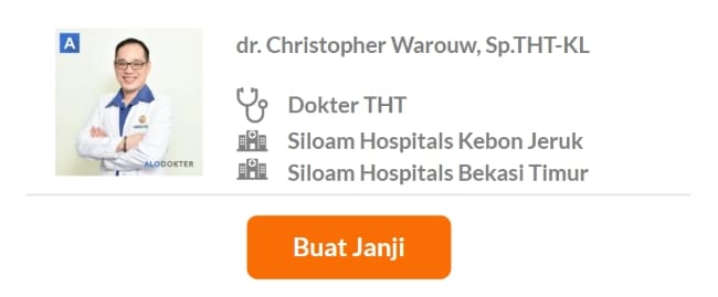 Dokter Spesialis THT Terbaik di Jakarta Barat - Alodokter
