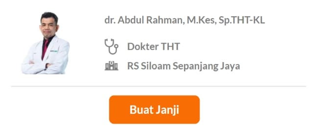 Dokter Spesialis THT Terbaik di Bekasi - Alodokter
