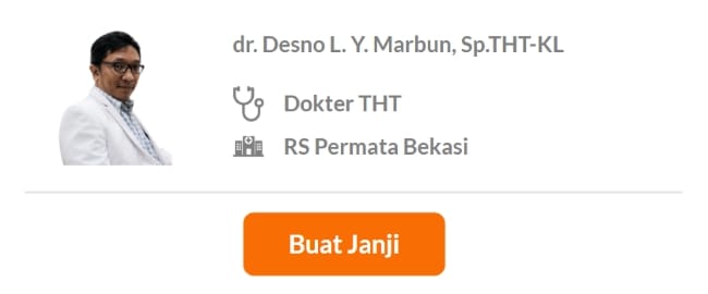 Dokter Spesialis THT Terbaik di Bekasi - Alodokter