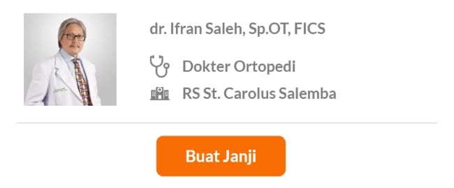Dokter Spesialis Ortopedi dan Traumatologi Terbaik di Jakarta Pusat - Alodokter