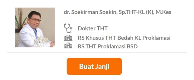 Dokter Spesialis THT Terbaik di Jakarta Pusat - Alodokter