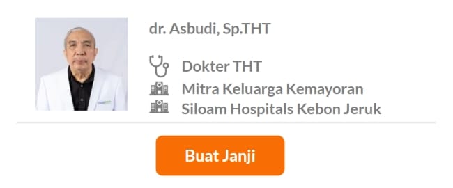 Dokter Spesialis THT Terbaik di Jakarta Pusat - Alodokter