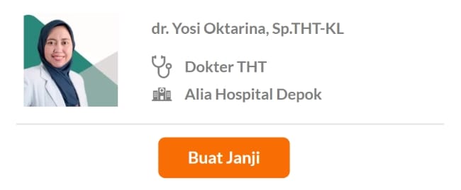 Dokter Spesialis THT Terbaik di Depok - Alodokter