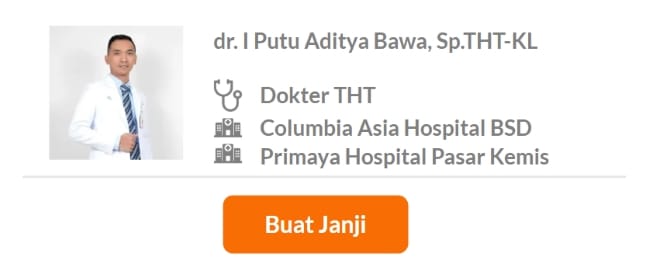 Dokter Spesialis THT Terbaik di Tangerang Selatan - Alodokter