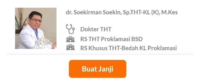 Dokter Spesialis THT Terbaik di Tangerang Selatan - Alodokter