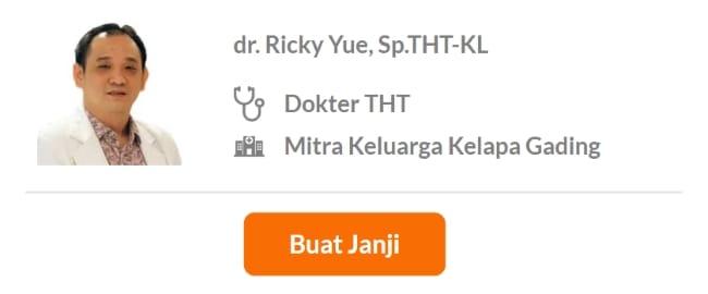 Dokter Spesialis THT Terbaik di Jakarta Utara - Alodokter