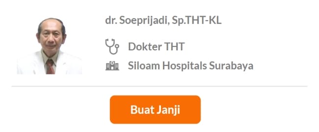 Dokter Spesialis THT Terbaik di Surabaya - Alodokter