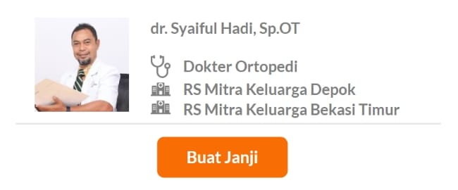 Dokter Spesialis Ortopedi dan Traumatologi Terbaik di Depok - Alodokter