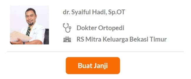 Dokter Spesialis Ortopedi dan Traumatologi Terbaik di Bekasi - Alodokter