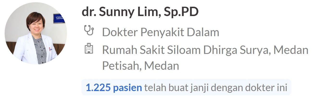 dr. Sunny Lim, Sp.PD