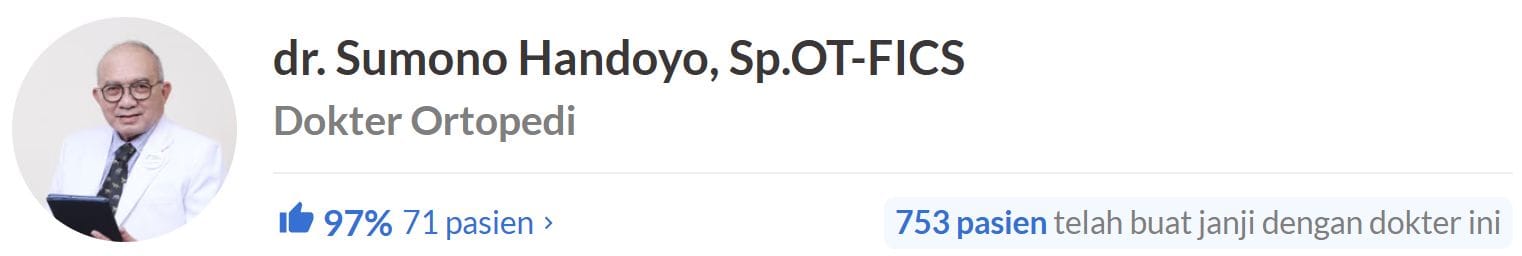 Rumah Sakit Terbaik untuk Ortopedi - Alodokter